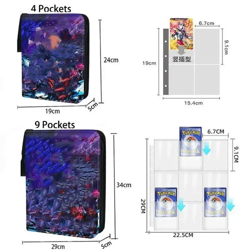9-pocket zippered trading card binder